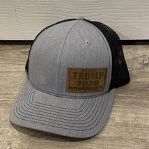 TRUMP 2020 Keep America Great! Grey &amp; Black Adjustable Mesh Trucker Hat Cap - £13.90 GBP