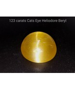 123.70 Ct Natural Heliodore Beryl Cats eye from Brazil - £4,310.04 GBP