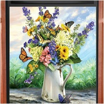 Butterfly Blossoms Arrangement In Watering Can Kitchen Dishwasher Cover Magnet - £63.79 GBP