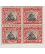 US Postage #Stamps Scott # 620 Norse American block of 4 MH - $8.59