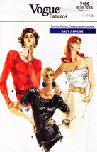 Misses&#39; KNIT TOPS / TUBE TOP Vintage 1987 Vogue Pattern 7109 Size 6-8-10... - $12.00