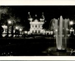 Vtg Postcard RPPC Monaco Monte-Carlo Les Jardins du Casino La Nuit Unp - £3.99 GBP