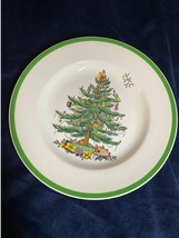 Set of 6 Spode, Christmas Tree Dinner Plates Made in Englad Vintage Christmas... - £77.53 GBP