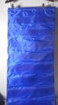 Active Minds Fabric Pocket Chart Blue 10 Clear Plastic Sentence Strips 34&quot;x52&quot; - £17.36 GBP