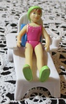Fisher Price Sweet Streets Lounger &amp; Sunbathing Doll - £6.82 GBP