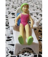 Fisher Price Sweet Streets Lounger &amp; Sunbathing Doll - $11.89 CAD