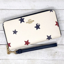 Coach Limited Edition Long Zip Around Wallet With American Star Print MS... - £112.27 GBP