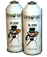 R290 Refrigerant (2 cans!) with T Handle Top Tap #9937 - £18.66 GBP