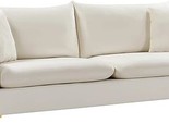 Naomi Collection Stainless 1 Modern | Contemporary Velvet Upholstered So... - £1,312.17 GBP