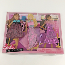 Barbie Fashionistas Doll Clothing Set Accessories Fashion Dresses 2011 Mattel - £46.08 GBP