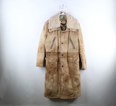 Deadstock Vtg 60s 70s Mens 44 Fleece Lined Sueded Leather Marlboro Man Jacket - £271.01 GBP