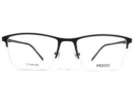 MODO Eyeglasses Frames MODEL 4235 BLK Black Square Half Rim 54-18-145 - £111.68 GBP