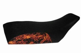 Yamaha DT 100 D E F 1977-79 Real Flame Dirtbike Black ATV Seat Cover #7387 - £25.39 GBP