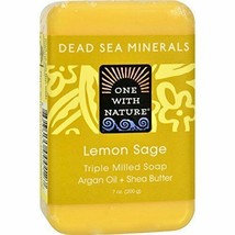 One With Nature Soap Bar Lemon Sage - £10.75 GBP