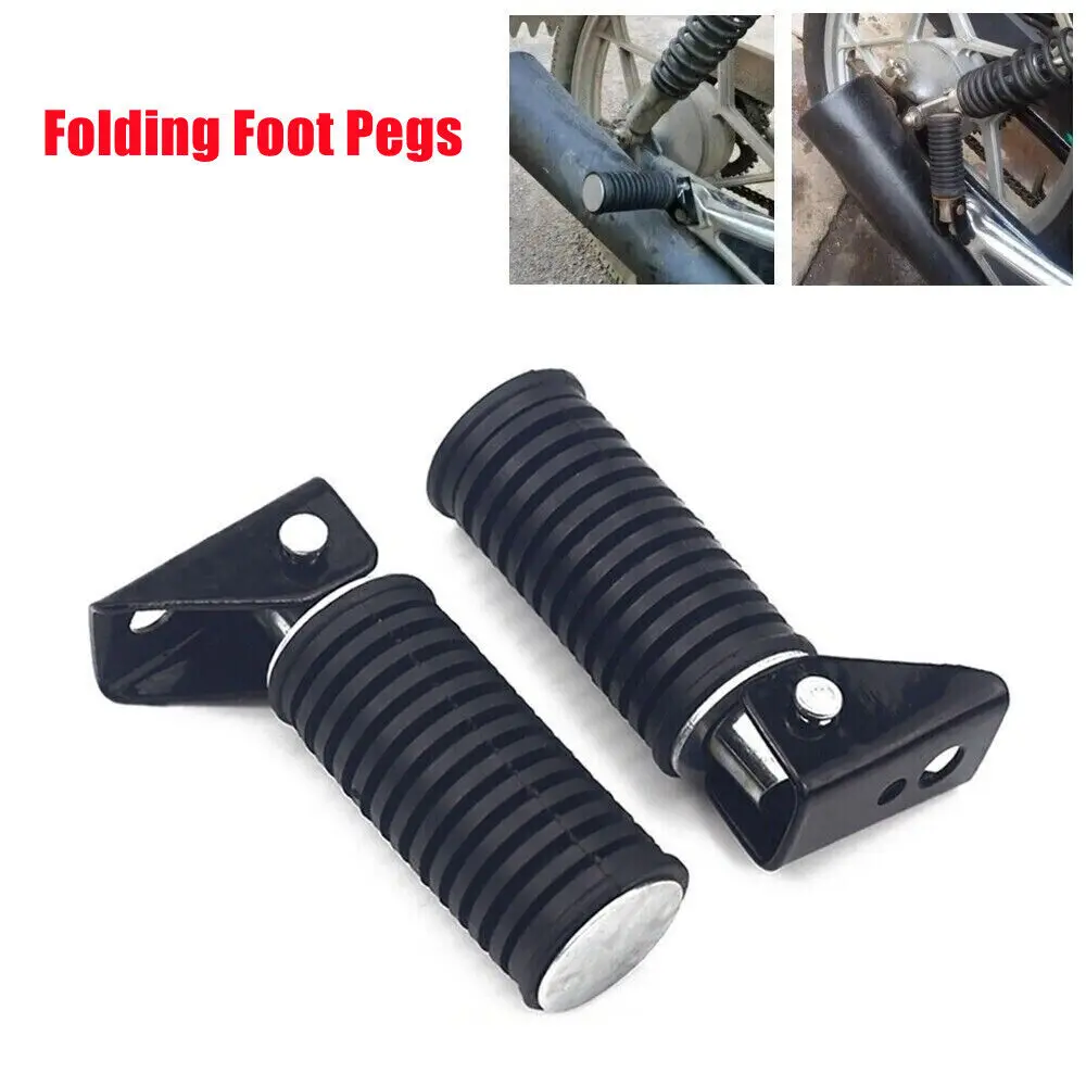 2Pcs Universal For Motorcycle Foot Pegs Footpeg Bracket For GS125 GN125 ... - $21.93