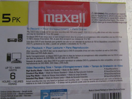 2 pk Maxell DVD-R Discs 4.7GB  16x w/Jewel Cases, Gold 5/Pack - £15.73 GBP