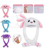 Cute Rabbit Hat Moving Airbag Bunny Ear Fun Soft Plush Headwear Kawaii C... - $11.11 CAD