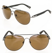 Chopard Aviator Brown Gunmetal C89 Wood Rubber Polarized Sunglasses SCHC89S - £775.39 GBP