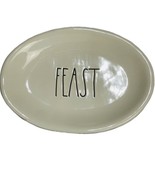 RAE DUNN ARTISAN COLLECTION by MAGENTA &quot;Feast&quot; Oval Appetizer Snack Plat... - £7.03 GBP