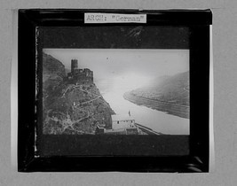 Articatectual Scene Arch &quot;German&quot; 502 Magic Lantern 4&quot; X 3 1/4 &quot; glass s... - $13.63 CAD