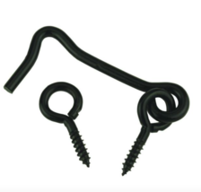 2-1/2&#39; inch Black Hooks and Eyes (2-Pack) - £5.25 GBP