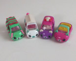 Lot of 4 Shopkins Cutie Cars Milk Truck Candy Truck &amp; More Diecast Toy Cars - $13.57