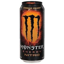 Monster Energy Cosmic Peach Nitro Energy Drinks 6 - 16 Fl oz Cans  - £21.49 GBP