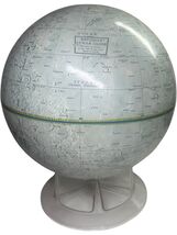 Vintage 1960s Replogle 12" Moon Globe NASA Space Race Era Lucite Star Ba... - $168.27