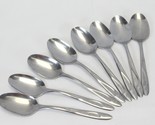 Americana Star Oval Soup Spoons Stainless 7&quot; Lot of 8 - £14.63 GBP