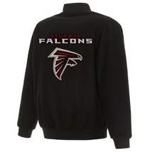 NFL Atlanta Falcons JH Design Wool Reversible Jacket Black Embroiderd Lo... - $179.99