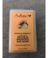 SHEA MOISTURE 8oz BAR PAPAYA &amp; VITAMIN C W/ YUZU LEMON REVIVE &amp; BRIGHTEN... - $10.69