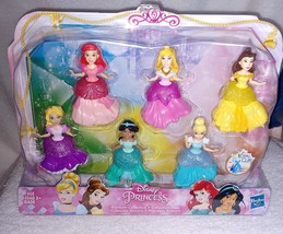 Disney Princess Mini Figures Set of 6 3.25&quot; Disney Princess Figures New - £7.67 GBP
