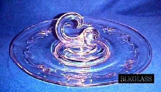 Paden City Glass Company Fancy Handle CHS Comet Secrets Center Handle Plate - $39.99