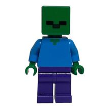 Lego Minecraft Minifig Zombie Mojang Creeper Steve 21119 21123 Mini Figu... - $8.40