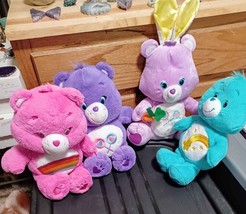 Care bears Share -Cheer- Wish and Purple Easter Bunny - $38.70