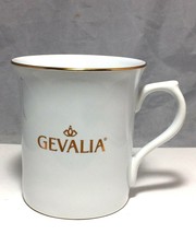 Gevalia Coffee 10 Oz. Cup Porcelain White with Gold Trim - £7.34 GBP