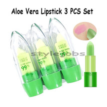 Aloe Vera Color Changing Lip Balm Magic Lipstick 3 PCS Set - £8.67 GBP