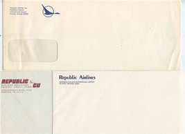 Republic Airlines Envelopes 3 Different Hartsfield Atlanta &amp; Credit Union  - £14.02 GBP