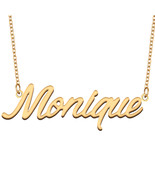 Monique Name Necklace for Best Friend Family Member Birthday Christmas Gift - €13,63 EUR