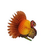 Vintage Diecut Turkey Centerpiece Honeycomb Tissue Autumn Fall Decoratio... - £7.40 GBP