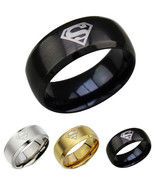 (New With Tag) Tungsten Carbide SuperMan Wedding Band Ring-Price for one... - £46.90 GBP