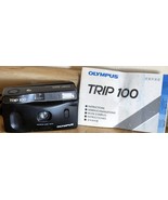 Olympus Trip 100 35mm Film Point &amp; Shoot Camera w 35mm Lens &amp; Manual AS ... - £11.95 GBP