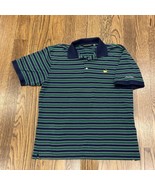 Masters Collection Golf Polo Short Sleeve Shirt Men XL Blue Green Stripe... - $25.00