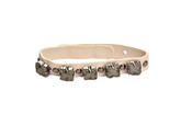 DOROTHEE Womens Bracelet Schumacher Stylish Leather White One Size 556001 - $76.54