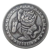 HB(282)US Hobo Nickel Morgan Dollar Silver Plated Copy Coin - £8.00 GBP