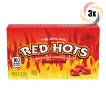 3x Packs Original Red Hots Cinnamon Flavored Candy | .9oz | Fast Shipping - £6.80 GBP