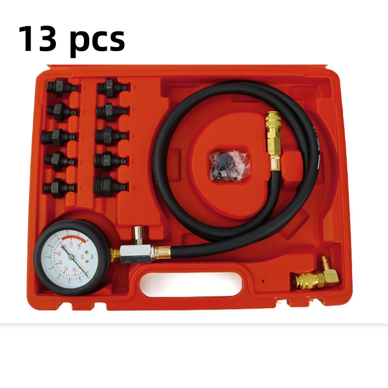 Allsome Car Engine automotive pressure gauge Test Detector Kit Tester Low Oil - £29.46 GBP