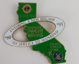 Vtg &#39;90 &#39;91 Entering A New Decade Of Service To Mankind CA Lions Club Ha... - $5.45