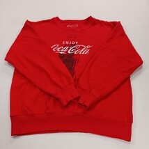 Coca-Cola Sweatshirt Men’s Size M Red Cotton Blend Crewneck Enjoy Coke Chest 42" image 15