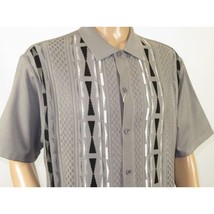 Men Silversilk 2pc Walking Leisure Matching Suit Italian Woven Knits 71032 Gray image 2